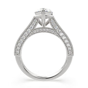 Martina Pear Cut Pave Engagement Ring Setting - Nivetta